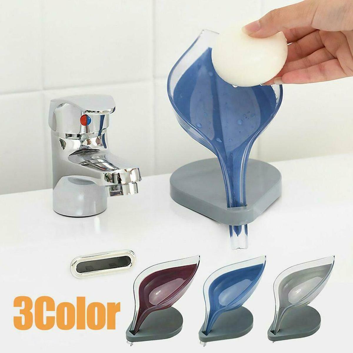 Leaf Shape Soap Box Self Draining Soap Holder
