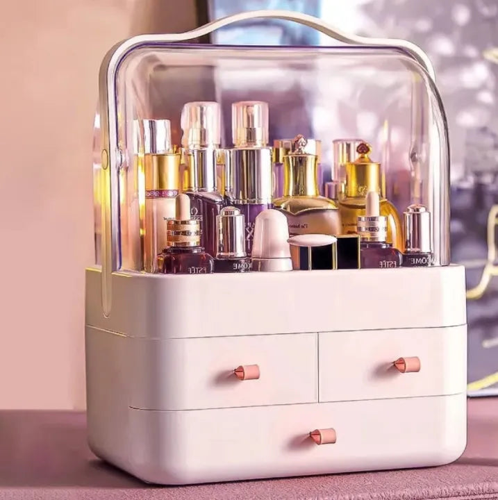 Acrylic Double Door Cosmetic Organizer