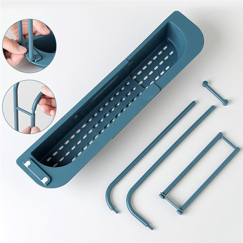 Sponge Drain Rack Retractable