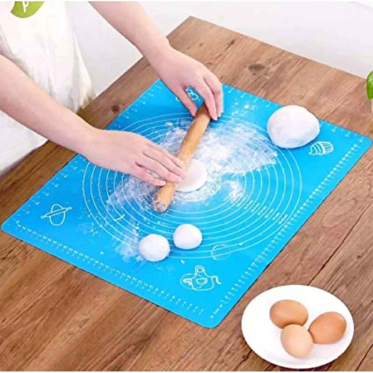Silicone Baking Mat for Pastry & Roti Rolling,