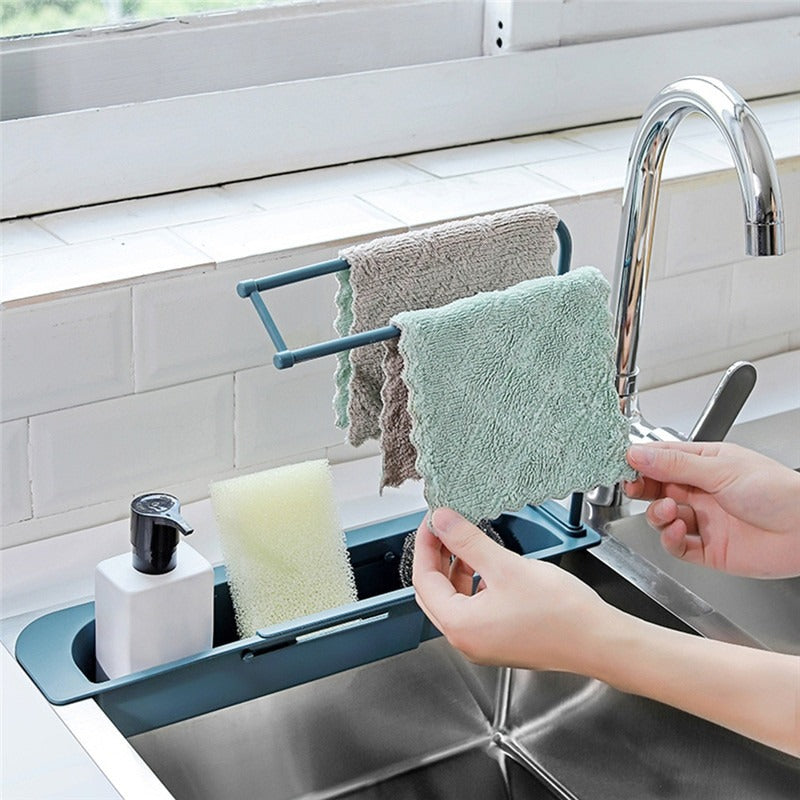 Sponge Drain Rack Retractable