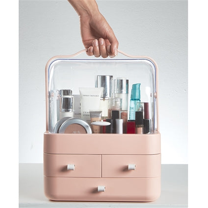 Acrylic Double Door Cosmetic Organizer