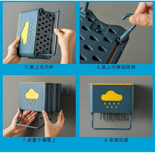 Wall Mount Kitchen Utensils Rack Spoon Storage Hanger Drainer Holder