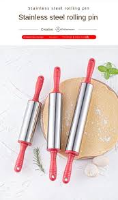 Stainless Steel Rolling Cookware Pins Roti Maker