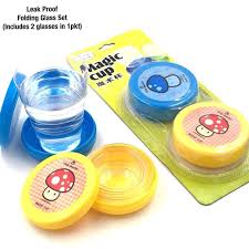 pack of 2 Magic Glass for Kids Folding Collapsible Magic Cup