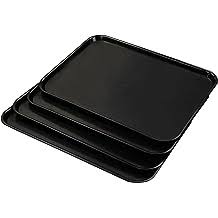 Plastic Rectangle Serving Tray 3 Sizes Set