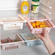 Stretchable fridge organizer adjustable storage