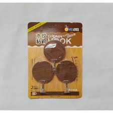 Wooden Style Adhesive Wall Hook Sticker