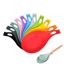 Silicone Spoon Rest Heat Resistant Kitchen Utensil