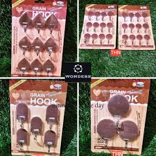 Wooden Style Adhesive Wall Hook Sticker