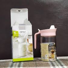 Limon Glass Syrup Dispenser with Easy-Pour Handle – 500ml