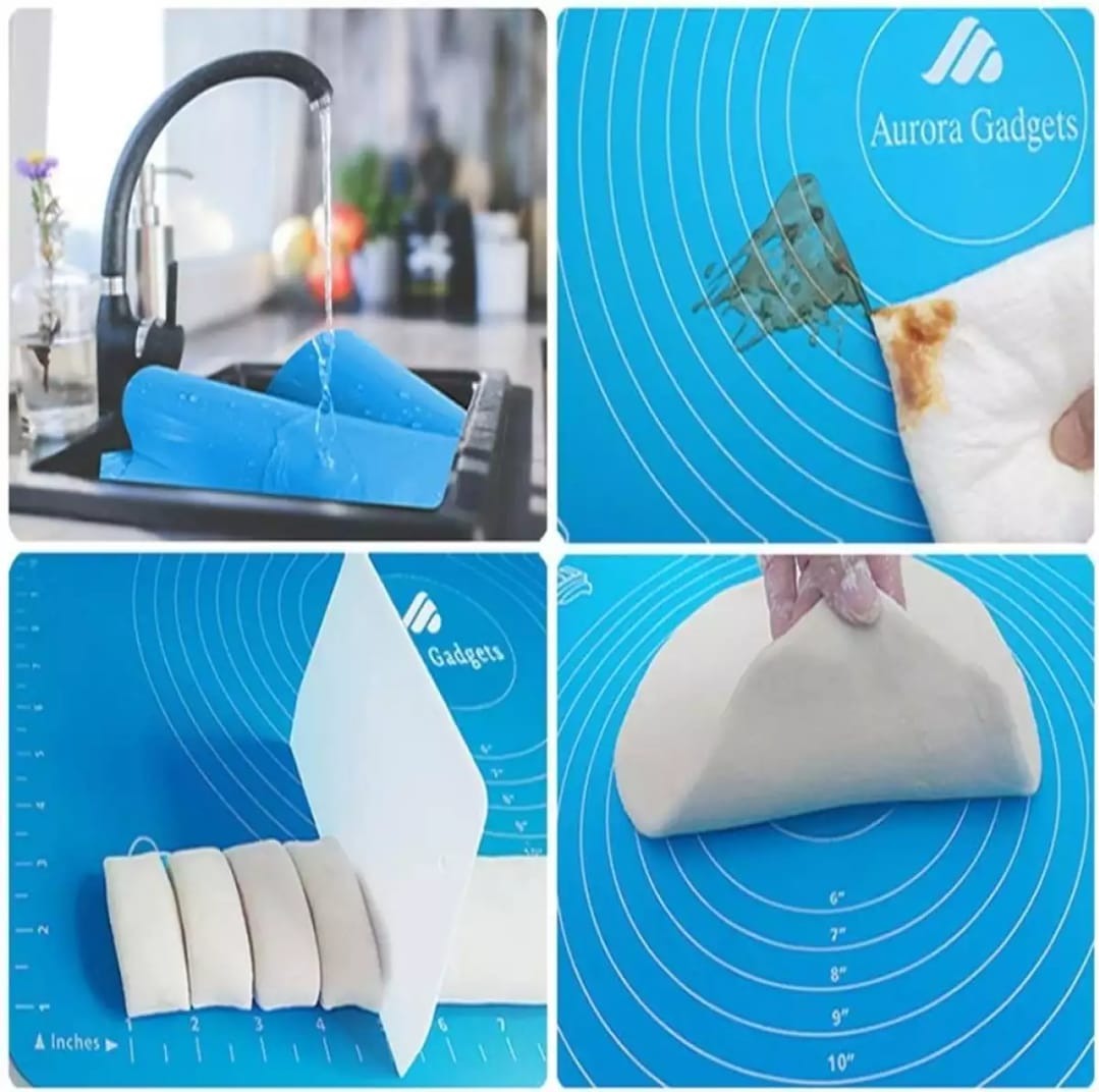 Silicone Baking Mat for Pastry & Roti Rolling,
