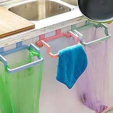 organizer Hanging Kitchen Cabinet Door Trash Rack Style Storage Rack