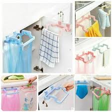 organizer Hanging Kitchen Cabinet Door Trash Rack Style Storage Rack
