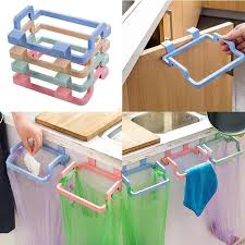 organizer Hanging Kitchen Cabinet Door Trash Rack Style Storage Rack