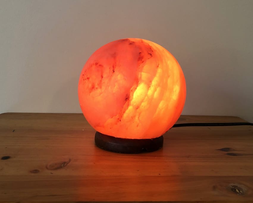 5 KG HIMALAYAN SALT ROCK SALT LAMPS GLOBE ROUND SHAPE