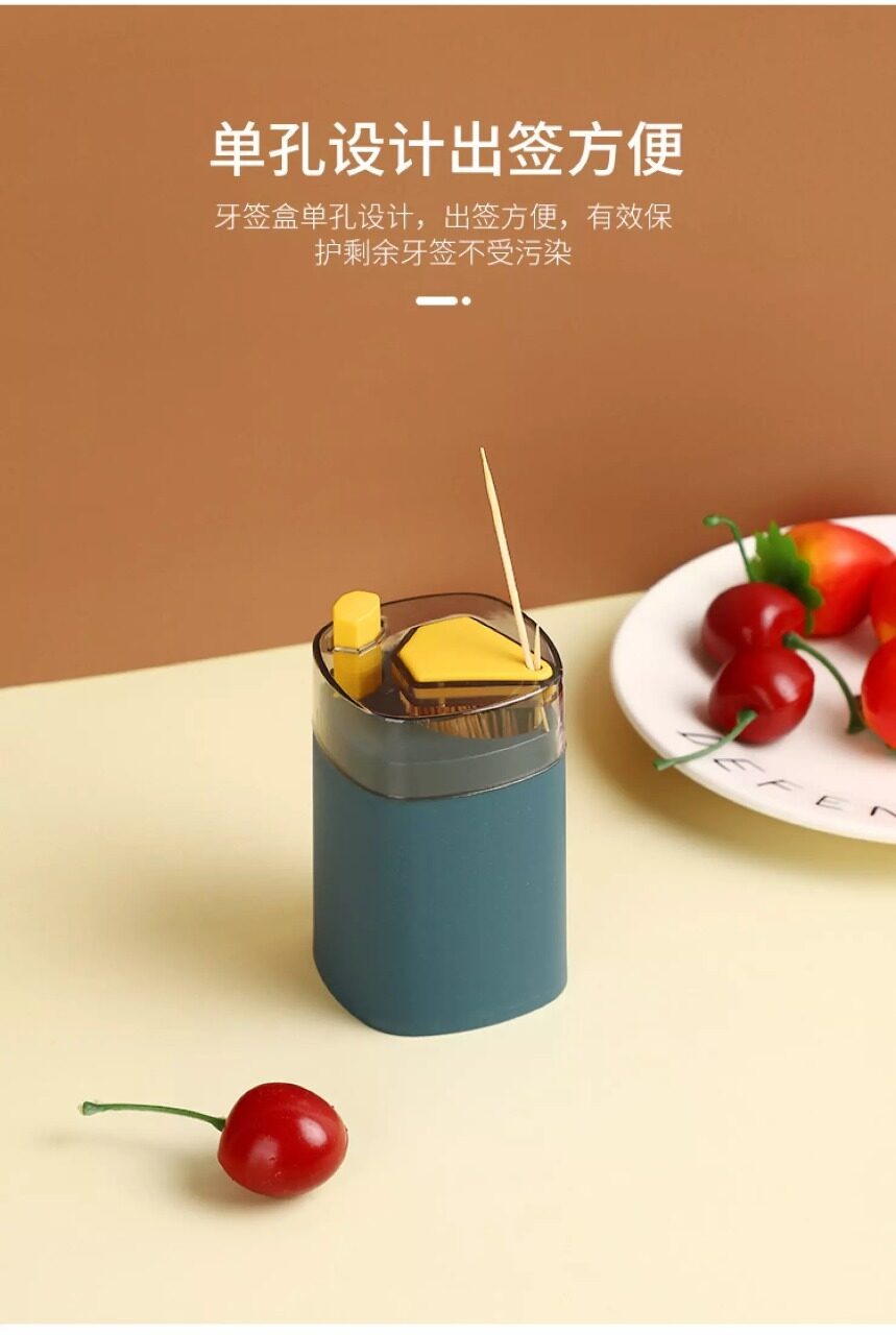 Toothpicks Holder Dispenser, Automatic Toothpick Storage Box