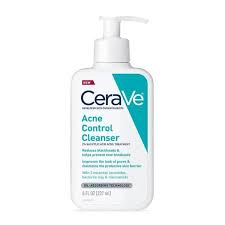CeraVe Acne Control Cleanser Salicylic Acid 2% Oil Absorbing Technology - 237ml