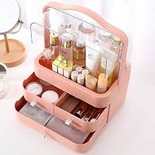 Acrylic Double Door Cosmetic Organizer