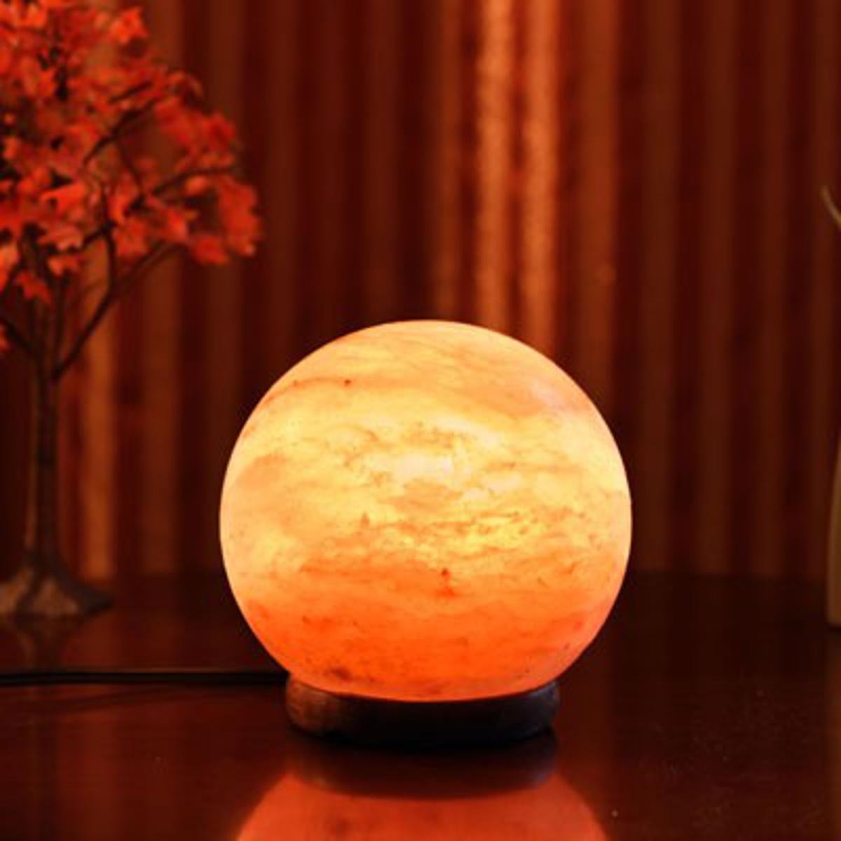 5 KG HIMALAYAN SALT ROCK SALT LAMPS GLOBE ROUND SHAPE