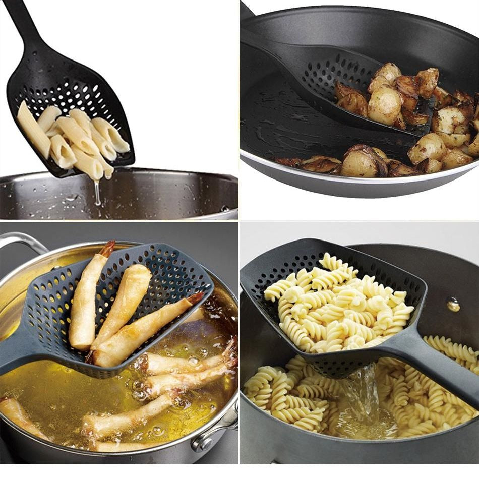 Plastic Slotted Spoon Strainer Drain Water