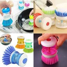 liquid Soap Dispenser Brush washing kitchen items Dish Washing Brush with Soap Dispenser