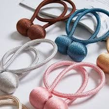 Elegant Magnetic Curtain Tiebacks – Sky Blue Charm