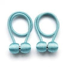 Elegant Magnetic Curtain Tiebacks – Sky Blue Charm